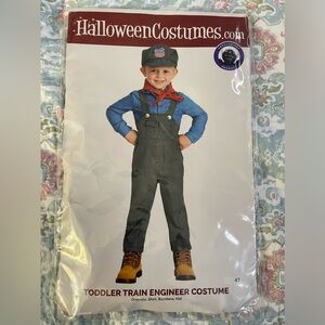 Kids Train Engineer/conductor costume 4T